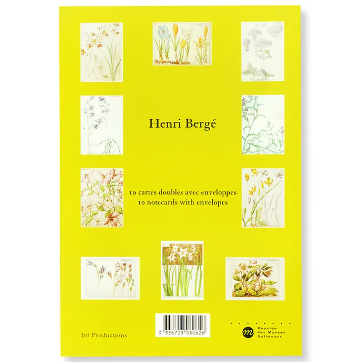 Boutiques de musées Cartes Et Marques Pages-10 Cartes doubles et enveloppes - Henri Bergé