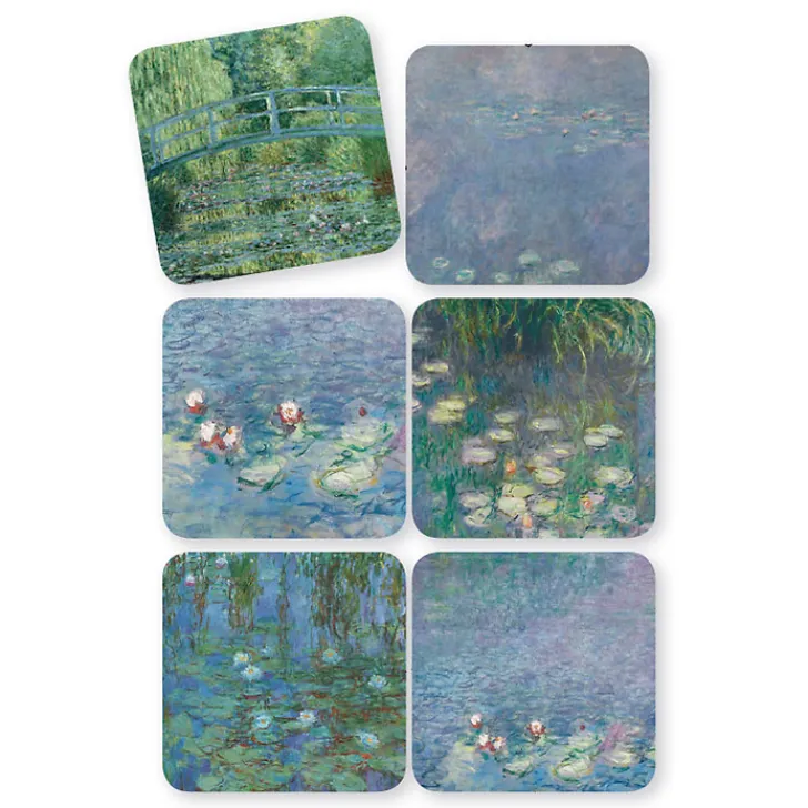 Clearance Boutiques de musées 6 dessous de verre Nymphéas