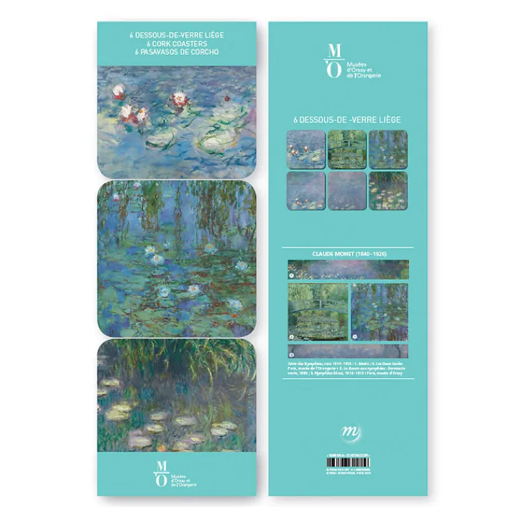 Clearance Boutiques de musées 6 dessous de verre Nymphéas