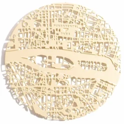 Sale Boutiques de musées 2 Dessous de verres en laiton Paris - ⌀ 8 cm - Fundamental