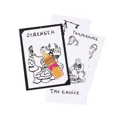 Hot Boutiques de musées 6 feuilles à colorier Le Jardin des Tarots Niki de Saint Phalle