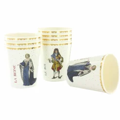 Boutiques de musées Art De La Table-8 gobelets en carton "A la Cour de Versailles"