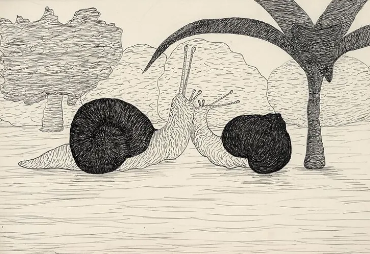 Boutiques de musées Panneaux Aluminium|Toiles Encadrées-« Histoire du gros escargot », N°21, 1932 (panneaux aluminium)