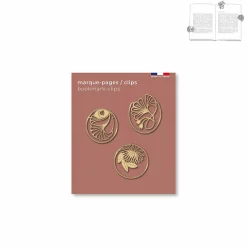 Boutiques de musées Cartes Et Marques Pages-3 marque-pages/clips en métal - Art nouveau palmette - tout simplement,
