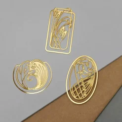 Boutiques de musées Cartes Et Marques Pages-3 marque-pages/clips en métal - Art nouveau roseau - tout simplement,