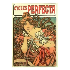 Boutiques de musées Affiches Et Reproductions-Affiche Alphonse Mucha - Cycles Perfecta, 1902 - 50x70 cm