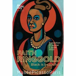 Best Boutiques de musées Affiche de l'exposition - Faith Ringgold. Black is beautiful - 40 x 60 cm