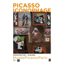 Boutiques de musées Affiches Et Reproductions-Affiche de l'exposition - Picasso Iconophage - 40x60 cm