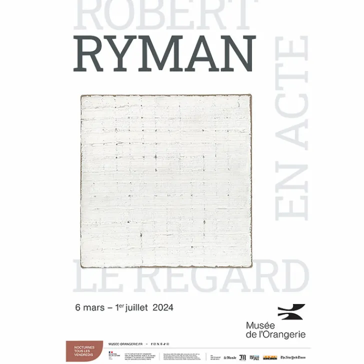 Best Boutiques de musées Affiche de l'exposition - Robert Ryman, Le regard en acte - 40x60 cm