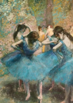 New Boutiques de musées Affiche Edgar Degas - Danseuses bleues