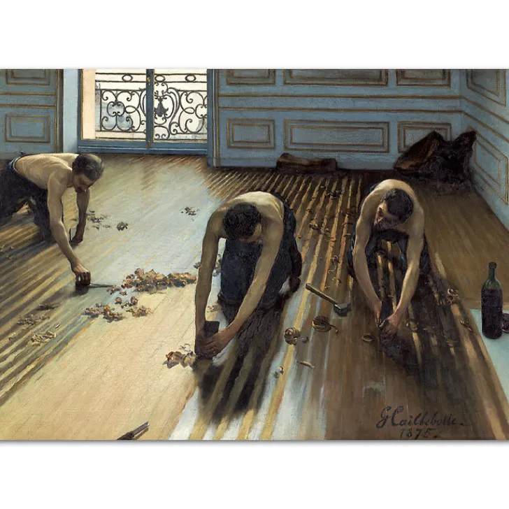 Boutiques de musées Affiches Et Reproductions-Affiche Gustave Caillebotte - Les raboteurs de parquet