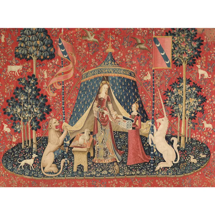 Boutiques de musées Affiches Et Reproductions-Affiche La Dame à La Licorne - À mon seul désir - 50X70cm