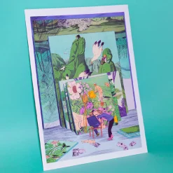 Clearance Boutiques de musées Affiche L'atelier du peintre (Gustave Courbet) de Karlotta Freier - Kiblind