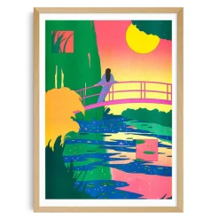 Best Boutiques de musées Affiche Le Bassin aux nymphéas, harmonie rose (Claude Monet) par María Medem - Kiblind