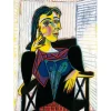 Online Boutiques de musées Affiche Pablo Picasso - Dora Maar assise