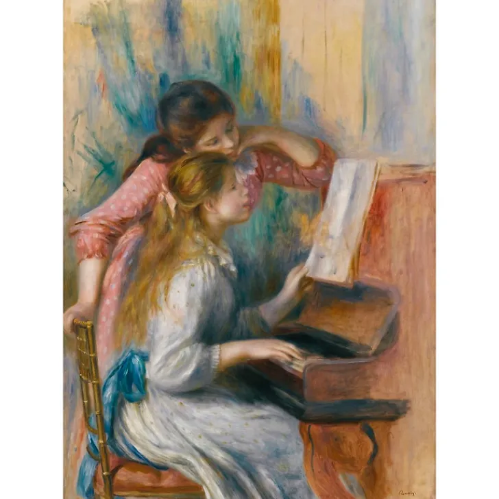 Boutiques de musées Affiches Et Reproductions-Affiche Pierre Auguste Renoir - Jeunes filles au piano