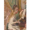 Clearance Boutiques de musées Affiche Pierre Auguste Renoir - Jeunes filles au piano