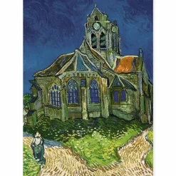 Outlet Boutiques de musées Affiche Vincent Van Gogh - L'église d'Auvers-sur-Oise, 1890 - 50x70cm
