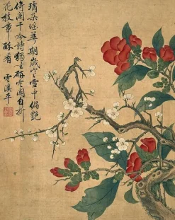 Boutiques de musées Affiches D'Art|Affiches D'Art Encadrées-Album de douze feuilles : fleurs (affiches d'art)