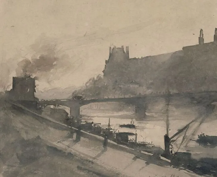 Boutiques de musées Toiles Sans Cadre|Toiles Encadrées-Album des vues de Paris, le Louvre et le pont du Carrousel (toiles sans cadre)