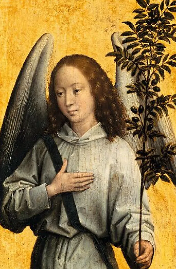 Boutiques de musées Panneaux Aluminium|Panneaux Acryliques-Ange tenant un rameau d'olivier (panneaux aluminium)