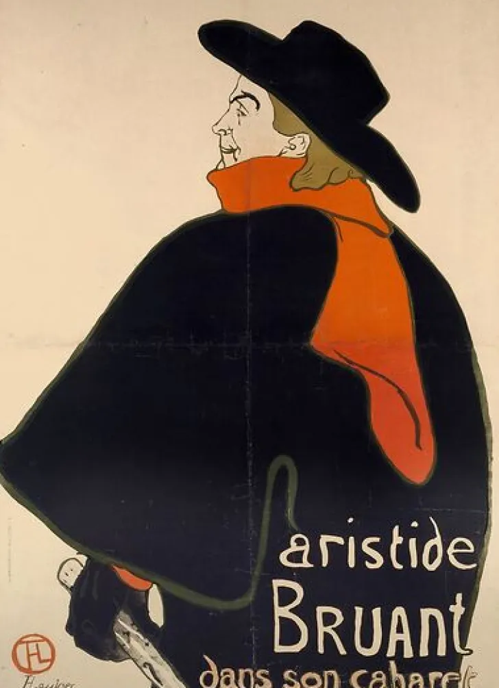 Boutiques de musées Affiches D'Art|Toiles Sans Cadre-Aristide Bruant dans son cabaret (affiches d'art)
