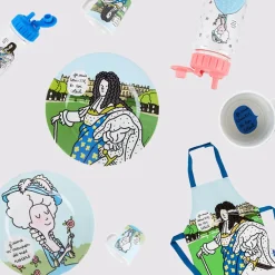 Clearance Boutiques de musées Assiette Marie-Antoinette J'aime m'occuper de mes rosiers