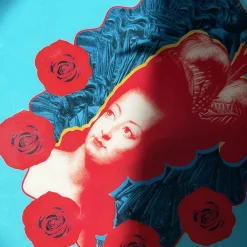 New Boutiques de musées Assiette murale Marie-Antoinette Pop Bleu ciel - ⌀ 22 cm