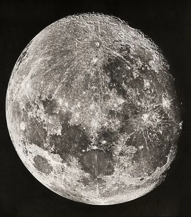 Boutiques de musées Atlas photographique de la lune, page de titre (toiles sur châssis)