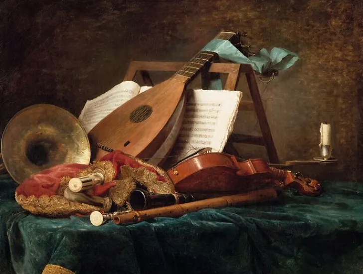 Boutiques de musées Affiches D'Art|Panneaux Aluminium-Attributs de la musique (affiches d'art)