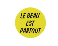 Online Boutiques de musées Badge Fernand Léger - Le beau est partout - Jaune