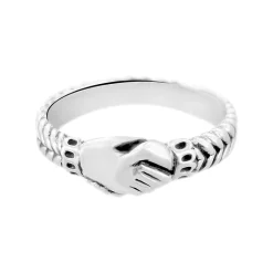 Boutiques de musées Bagues-Bague de promesse en argent