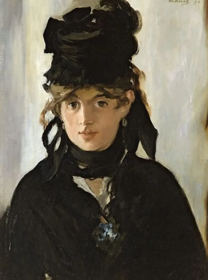 Boutiques de musées Affiches D'Art Encadrées|Toiles Encadrées-Berthe Morisot au bouquet de violettes (détail) (affiches d'art encadrées)