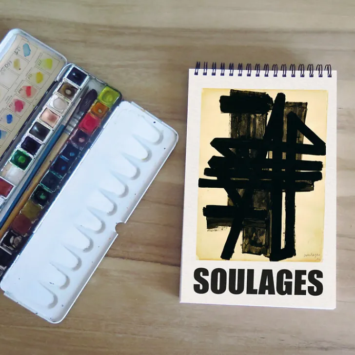 Boutiques de musées Bloc croquis Pierre Soulages - Gouache sur papier, 1952