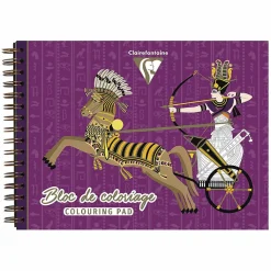 Online Boutiques de musées Bloc de coloriage à spirales 20 feuilles Égypte - Clairefontaine 32 x 34 cm