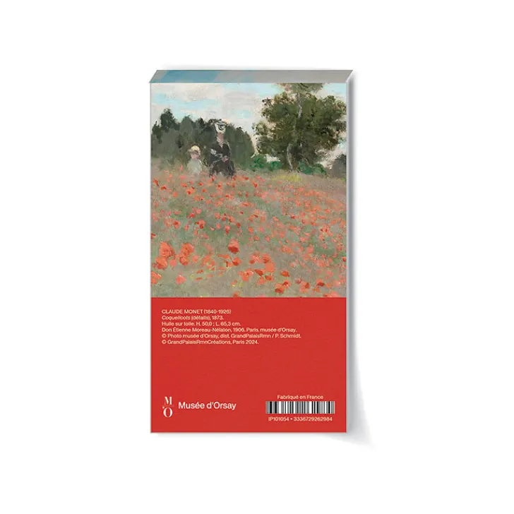 Hot Boutiques de musées Bloc notes Claude Monet - Coquelicots, 1873