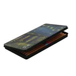 Outlet Boutiques de musées Boîte de 12 crayons de couleurs duo Vincent van Gogh - La nuit étoilée