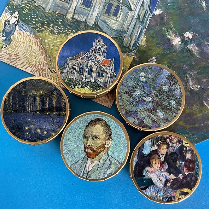 Boutiques de musées Alimentaire-Boîte de bonbons saveur menthe Vincent van Gogh - L'église d'Auvers-sur-Oise