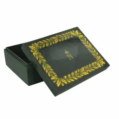 Clearance Boutiques de musées Boîte en bois laqué verte - Napoléon Emblèmes