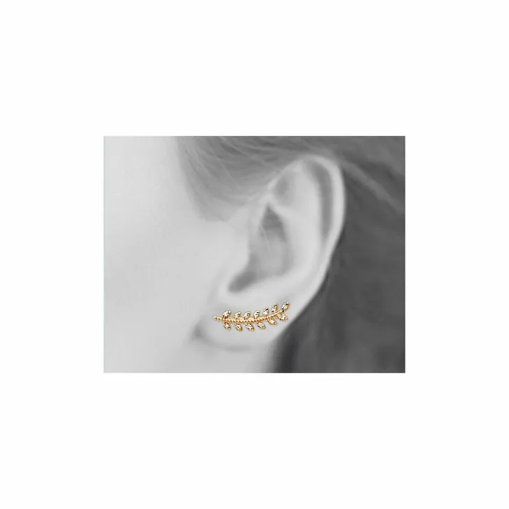 Discount Boutiques de musées Boucles contour d'oreilles Feuilles de laurier