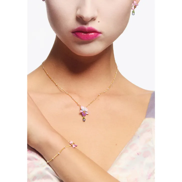 Boutiques de musées Boucles D'Oreilles-Boucles d'oreilles à tiges Violette - Les Néréides