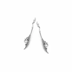 Online Boutiques de musées Boucles d'oreilles Art nouveau Cigogne