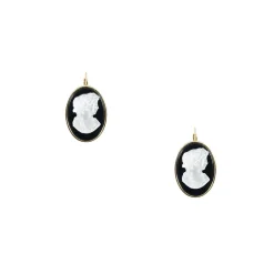 Boutiques de musées Boucles D'Oreilles-Boucles d'oreilles Camée Flore