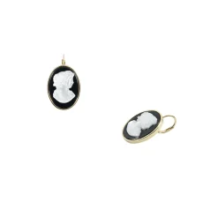 Boutiques de musées Boucles D'Oreilles-Boucles d'oreilles Camée Flore