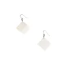 Boutiques de musées Boucles D'Oreilles-Boucles d'oreilles Carrés en nacre blanche - L'Indochineur