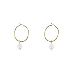 Boutiques de musées Boucles D'Oreilles-Boucles d'oreilles Créoles Perles de la Reine