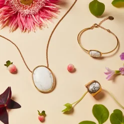 Boutiques de musées Boucles D'Oreilles-Boucles d'oreilles marbre Épure - Petit modèle