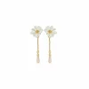 Boutiques de musées Boucles D'Oreilles-Boucles d'oreilles pendantes Clips Fleur Blanche Berthe Morisot - Les Néréides X musée d'Orsay