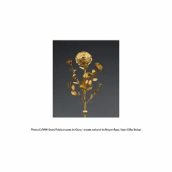 Best Boutiques de musées Boucles d'oreilles puces Rose de Cluny