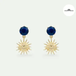 Best Boutiques de musées Boucles d'oreilles Soleil à tiges - Les Néréides